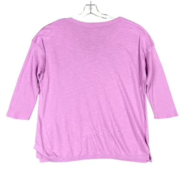 Talbots Pink Relaxed Fit Blouse - Picture 9 of 12